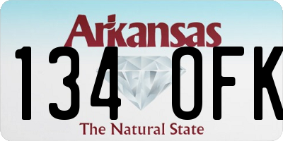 AR license plate 134OFK