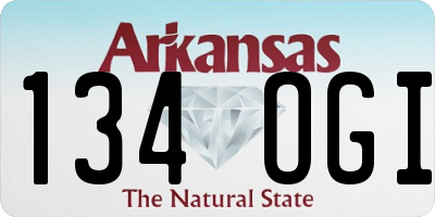 AR license plate 134OGI