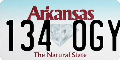 AR license plate 134OGY