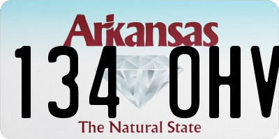 AR license plate 134OHV