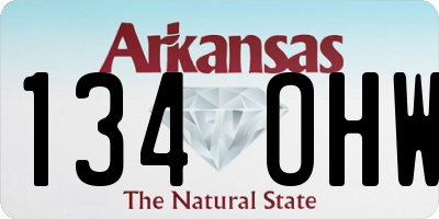 AR license plate 134OHW