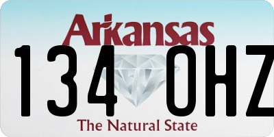AR license plate 134OHZ