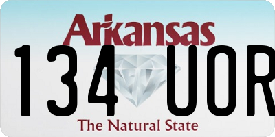 AR license plate 134UOR