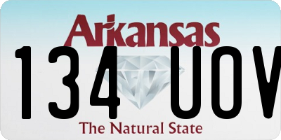 AR license plate 134UOV