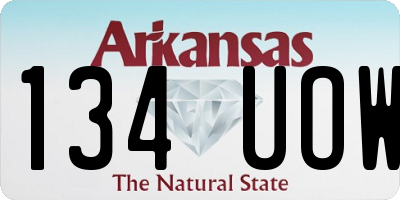 AR license plate 134UOW