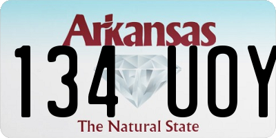 AR license plate 134UOY