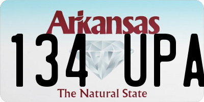AR license plate 134UPA