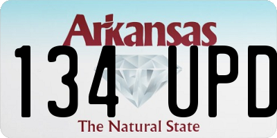 AR license plate 134UPD