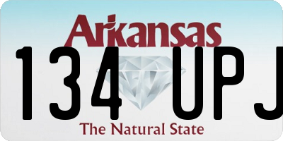 AR license plate 134UPJ