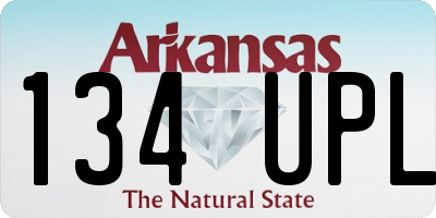AR license plate 134UPL