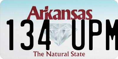 AR license plate 134UPM
