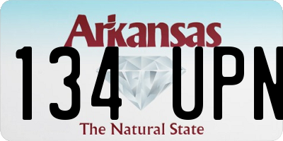 AR license plate 134UPN