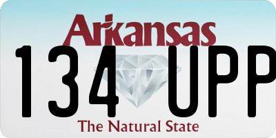 AR license plate 134UPP
