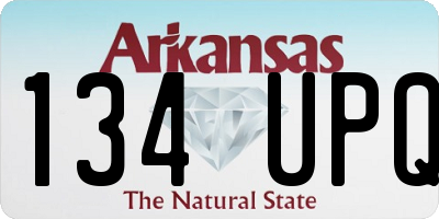 AR license plate 134UPQ