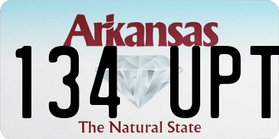 AR license plate 134UPT