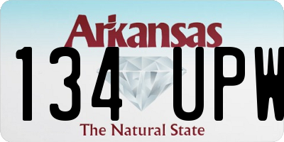 AR license plate 134UPW