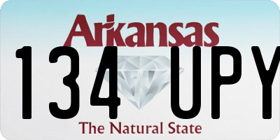 AR license plate 134UPY