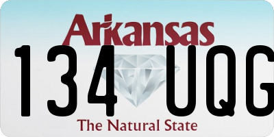 AR license plate 134UQG