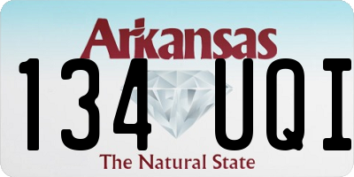AR license plate 134UQI