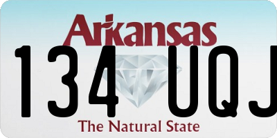 AR license plate 134UQJ