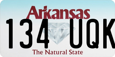 AR license plate 134UQK