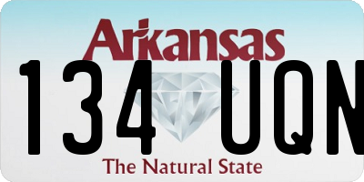 AR license plate 134UQN