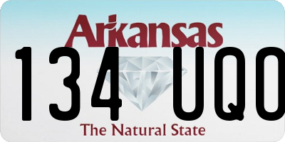 AR license plate 134UQO