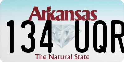 AR license plate 134UQR