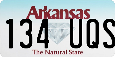 AR license plate 134UQS