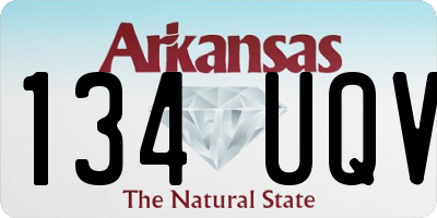 AR license plate 134UQV