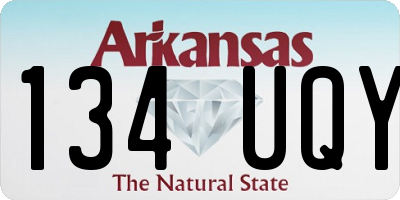 AR license plate 134UQY