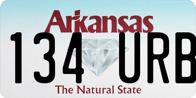 AR license plate 134URB
