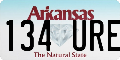 AR license plate 134URE