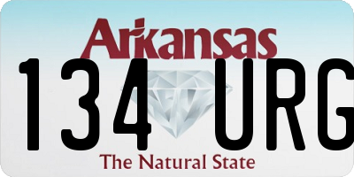 AR license plate 134URG
