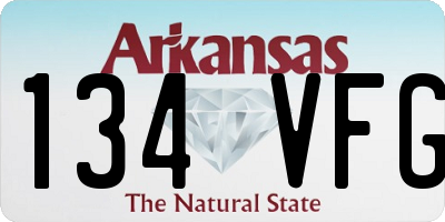 AR license plate 134VFG