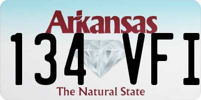 AR license plate 134VFI