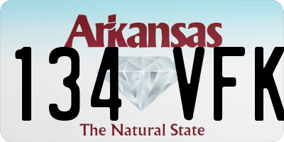 AR license plate 134VFK