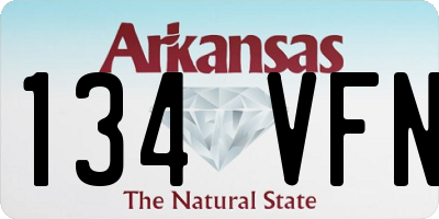 AR license plate 134VFN
