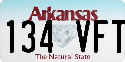 AR license plate 134VFT