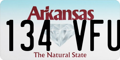 AR license plate 134VFU