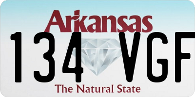AR license plate 134VGF