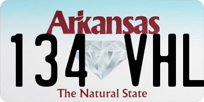 AR license plate 134VHL