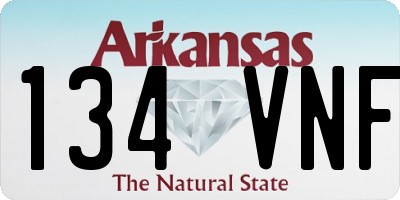 AR license plate 134VNF