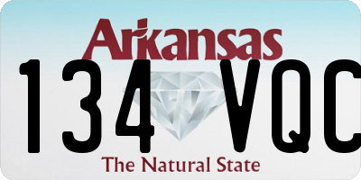 AR license plate 134VQC