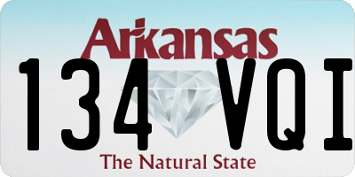 AR license plate 134VQI