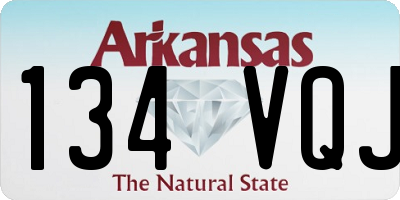 AR license plate 134VQJ