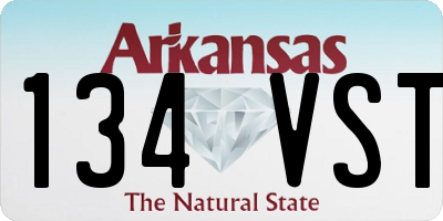 AR license plate 134VST