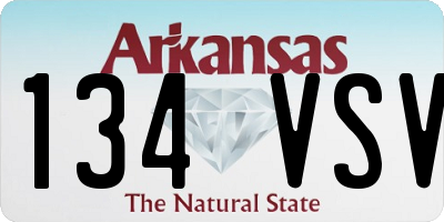 AR license plate 134VSV