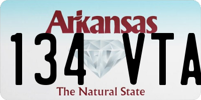 AR license plate 134VTA