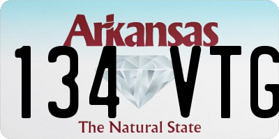 AR license plate 134VTG